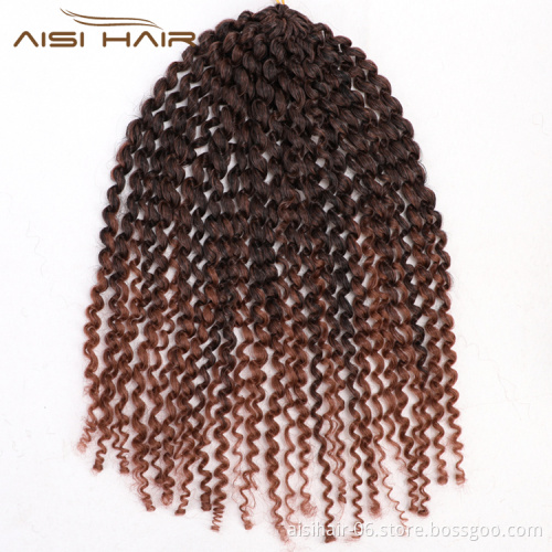 Aisi Hair Wholesale Manufacturer Crochet Braid Box Braids Marley Passion Twist Loose Wave Pre Stretched Synthetic Braiding Hair